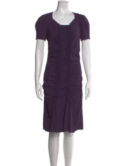 Pre-owned Prada Vintage Knee-length Dress In Purple