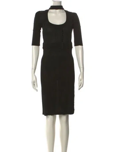 Pre-owned Prada Vintage Knee-length Dress W/ Tags In Black