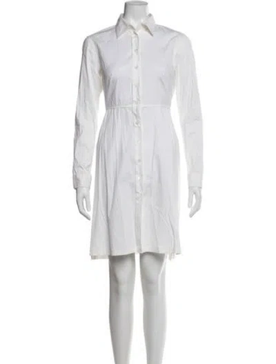 Pre-owned Prada Vintage Knee-length Dress In White