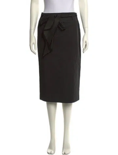 Pre-owned Prada Vintage Knee-length Skirt In Black