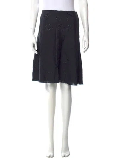 Pre-owned Prada Vintage Knee-length Skirt In Black
