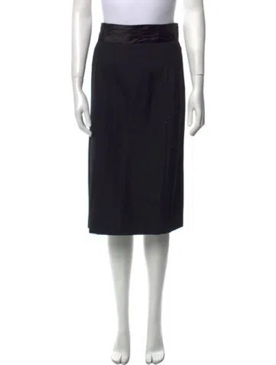 Pre-owned Prada Vintage Knee-length Skirt In Black