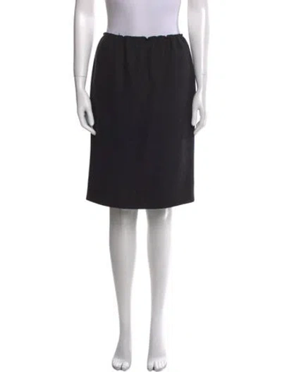 Pre-owned Prada Vintage Knee-length Skirt In Black