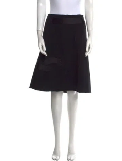 Pre-owned Prada Vintage Knee-length Skirt In Black