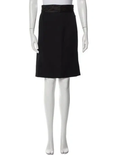 Pre-owned Prada Vintage Knee-length Skirt In Black