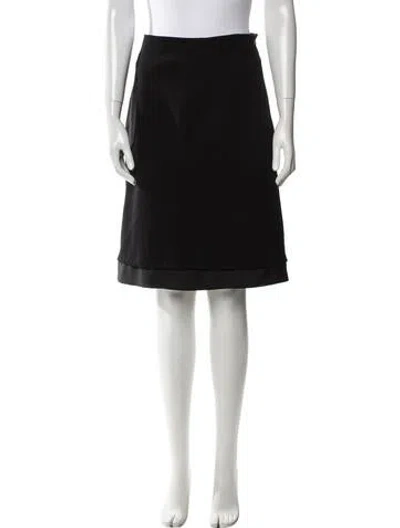 Pre-owned Prada Vintage Knee-length Skirt In Black