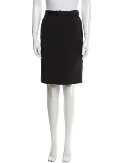 Pre-owned Prada Vintage Knee-length Skirt In Black