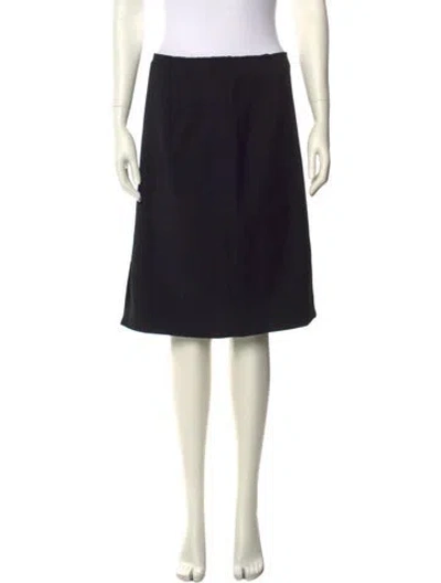 Pre-owned Prada Vintage Knee-length Skirt In Black