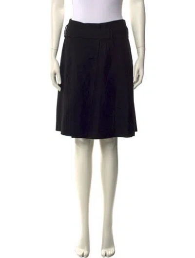 Pre-owned Prada Vintage Knee-length Skirt In Black