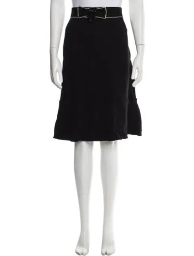 Pre-owned Prada Vintage Knee-length Skirt In Black