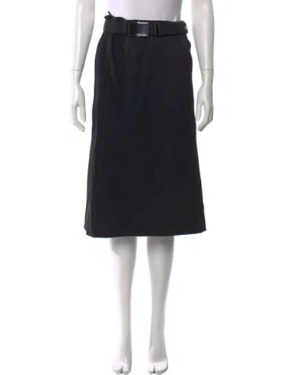 Pre-owned Prada Vintage Knee-length Skirt In Black