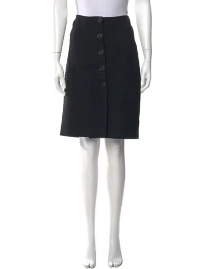 Pre-owned Prada Vintage Knee-length Skirt In Black