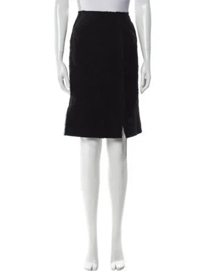 Pre-owned Prada Vintage Knee-length Skirt In Black