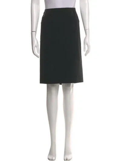 Pre-owned Prada Vintage Knee-length Skirt In Black