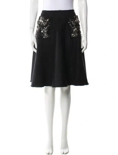 Pre-owned Prada Vintage Knee-length Skirt In Black