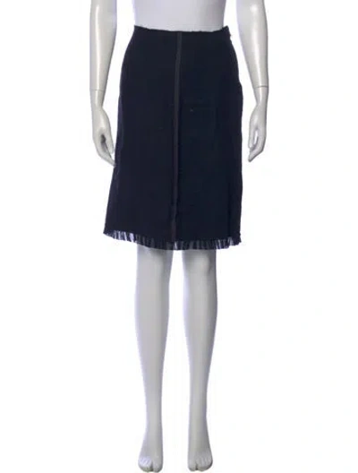 Pre-owned Prada Vintage Knee-length Skirt In Black