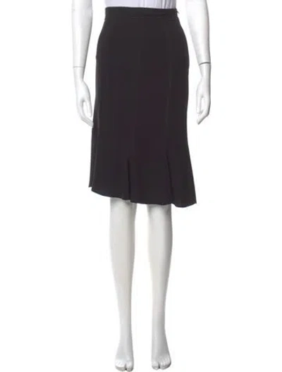 Pre-owned Prada Vintage Knee-length Skirt In Black