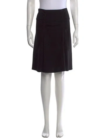 Pre-owned Prada Vintage Knee-length Skirt In Black