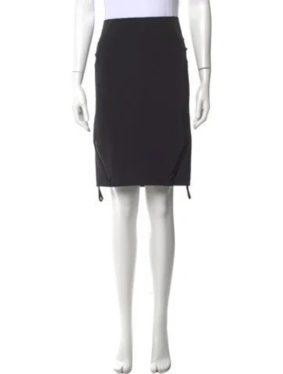 Pre-owned Prada Vintage Knee-length Skirt In Black