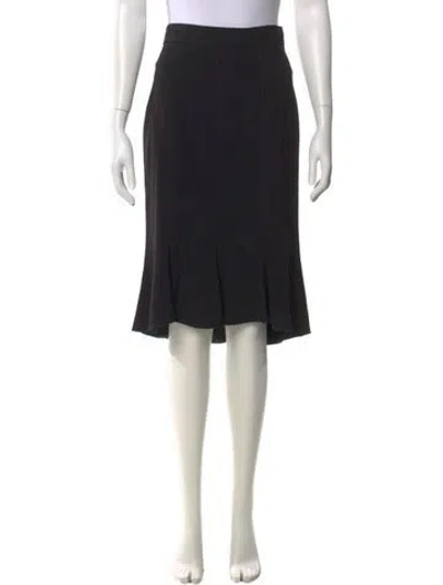 Pre-owned Prada Vintage Knee-length Skirt In Black