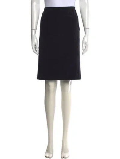 Pre-owned Prada Vintage Knee-length Skirt In Black
