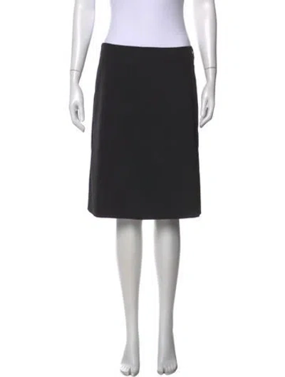 Pre-owned Prada Vintage Knee-length Skirt In Black