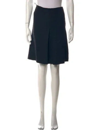 Pre-owned Prada Vintage Knee-length Skirt In Black