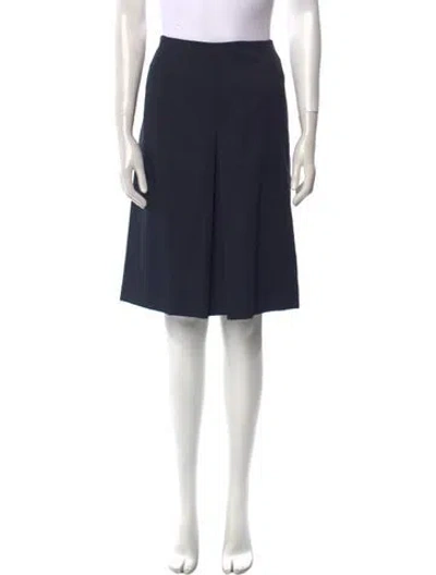 Pre-owned Prada Vintage Knee-length Skirt In Blue