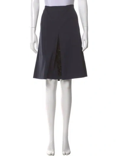 Pre-owned Prada Vintage Knee-length Skirt In Blue