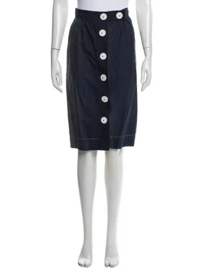 Pre-owned Prada Vintage Knee-length Skirt In Blue