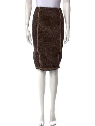 Pre-owned Prada Vintage Knee-length Skirt In Brown