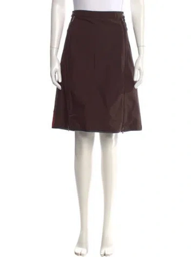 Pre-owned Prada Vintage Knee-length Skirt In Brown