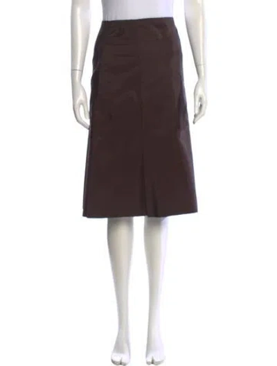 Pre-owned Prada Vintage Knee-length Skirt In Brown