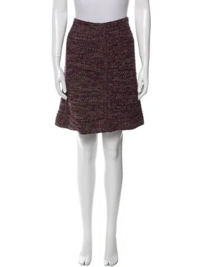 Pre-owned Prada Vintage Knee-length Skirt In Burgundy