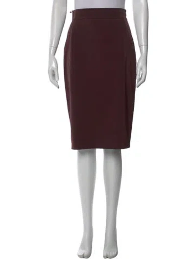 Pre-owned Prada Vintage Knee-length Skirt In Burgundy