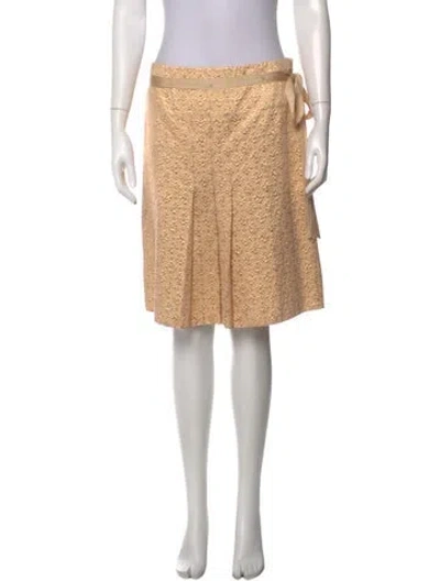 Pre-owned Prada Vintage Knee-length Skirt In Gold