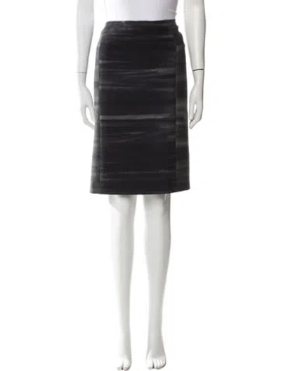 Pre-owned Prada Vintage Knee-length Skirt In Gray