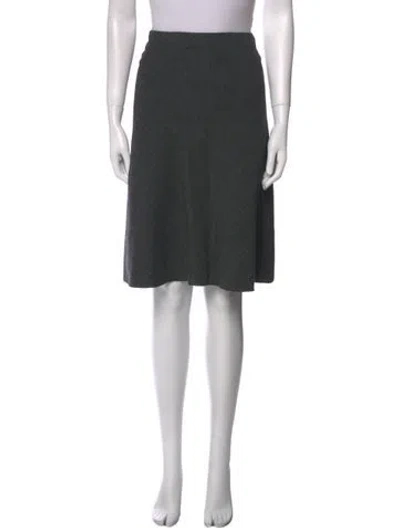 Pre-owned Prada Vintage Knee-length Skirt In Gray