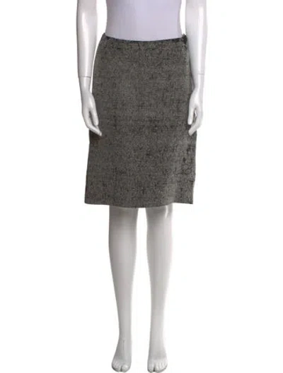 Pre-owned Prada Vintage Knee-length Skirt In Gray