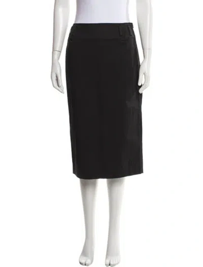 Pre-owned Prada Vintage Knee-length Skirt In Gray