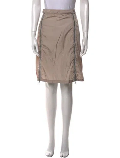 Pre-owned Prada Vintage Knee-length Skirt In Gray