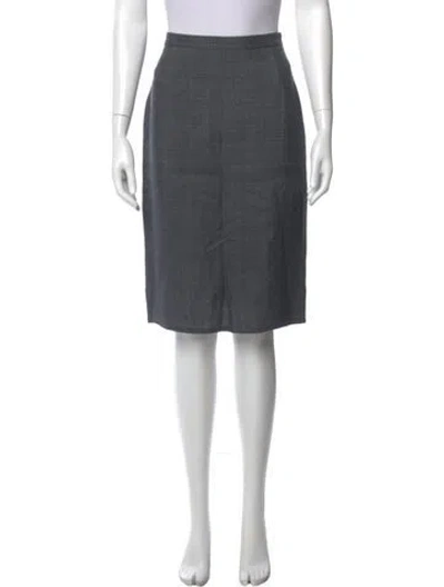 Pre-owned Prada Vintage Knee-length Skirt In Gray