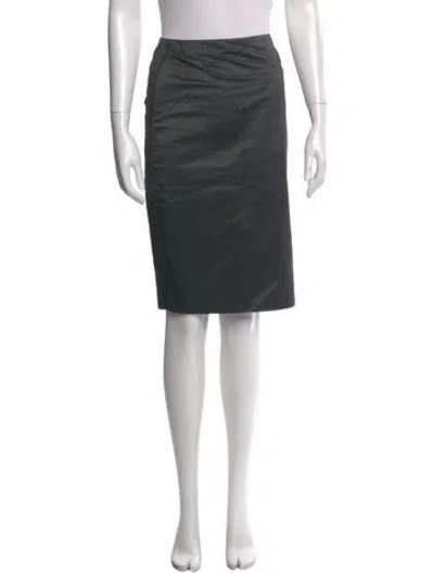 Pre-owned Prada Vintage Knee-length Skirt In Gray