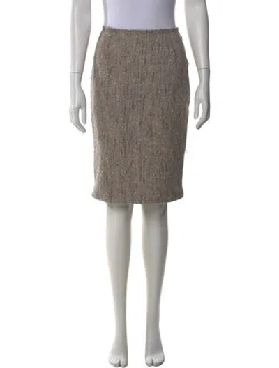 Pre-owned Prada Vintage Knee-length Skirt In Gray