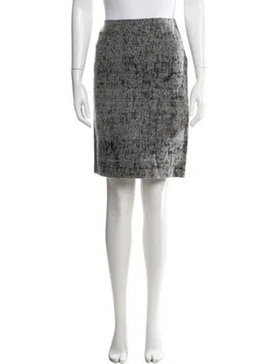 Pre-owned Prada Vintage Knee-length Skirt In Gray