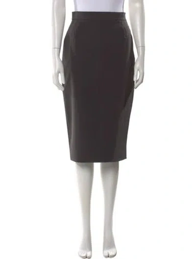 Pre-owned Prada Vintage Knee-length Skirt In Gray