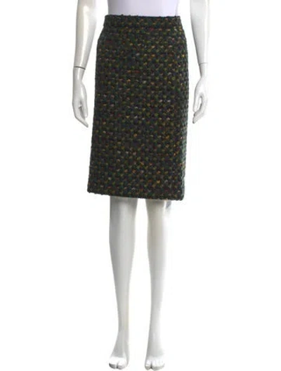Pre-owned Prada Vintage Knee-length Skirt In Green
