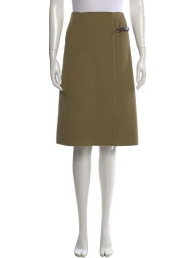 Pre-owned Prada Vintage Knee-length Skirt In Green