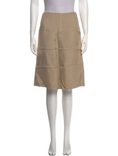 Pre-owned Prada Vintage Knee-length Skirt In Neutral