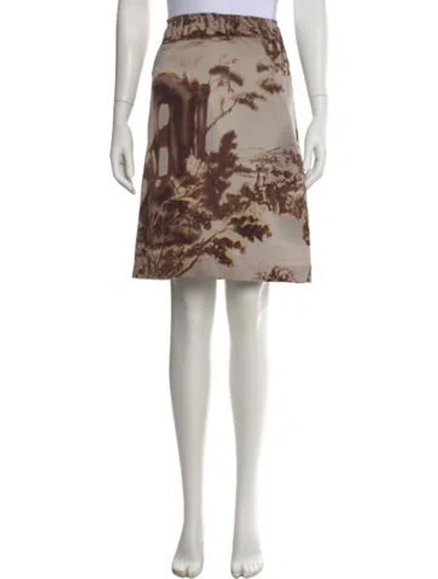 Pre-owned Prada Vintage Knee-length Skirt In Neutral